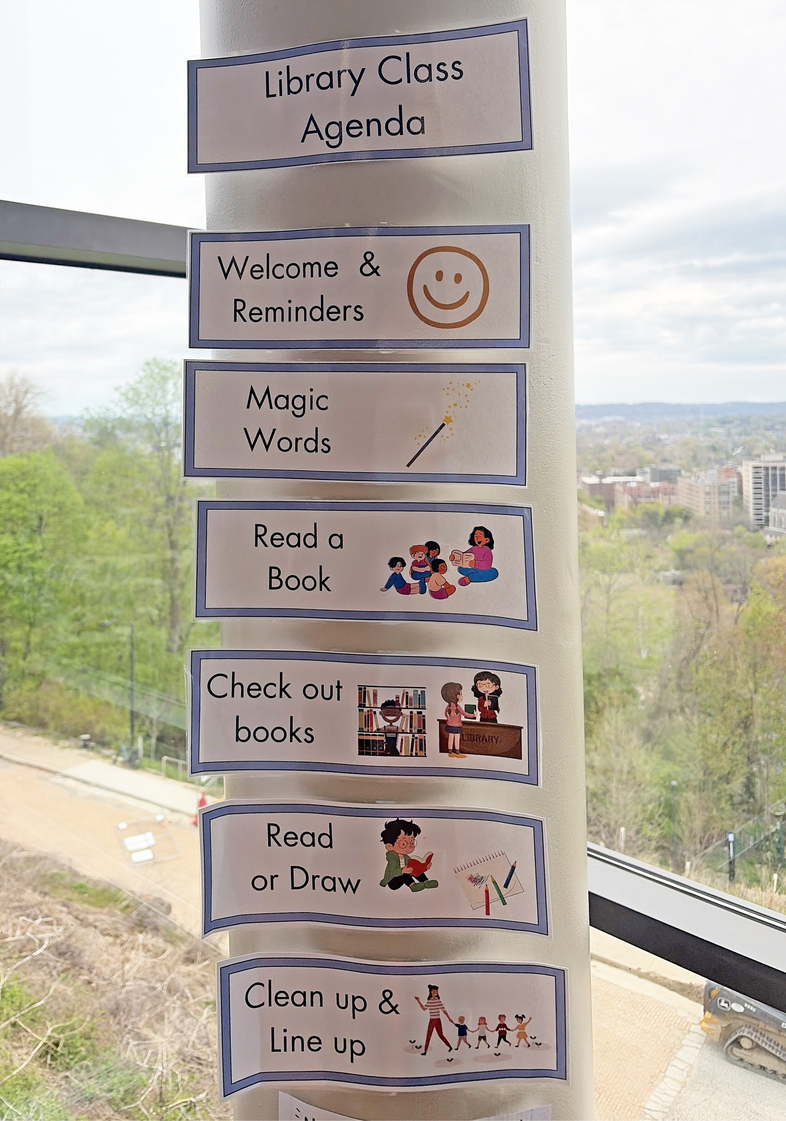 Visual library agenda